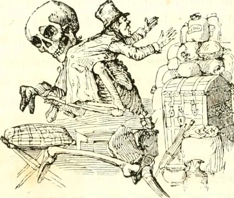 An illustration from Reminescenze e fantasie, 1841, leaf 111