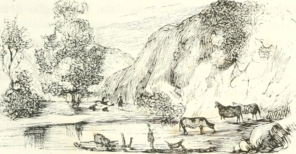 An illustration from Reminescenze e fantasie, 1841, leaf 144
