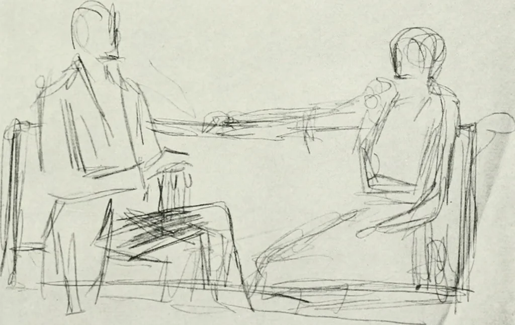 An illustration from The reminiscences of Augustus Saint-Gaudens, 1913, leaf 146
