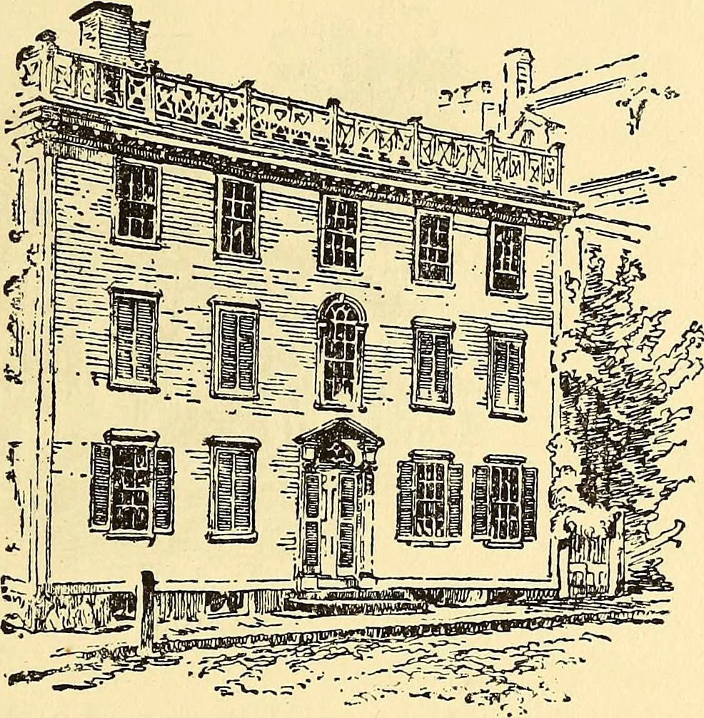 An illustration from Reminiscences of Newport ...Extra Illustrated. Edition A., 1884, leaf 76