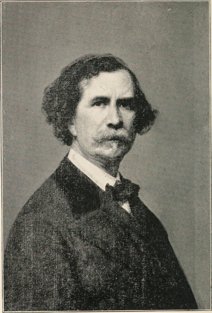 An illustration from Reminiscences of a portrait painter, 1894, leaf 7