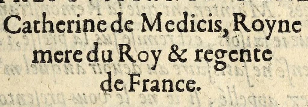 An illustration from Remonstrance av pevple francois, qv'il n'est permis à aucun subiet, sous quelque pretexte que ce soit, se rebeller ne prendre les armes cõtre son Prince & Roy, ny attenter contre son Estat. La tout prouué par l'escriture saincte,, 1585, leaf 11