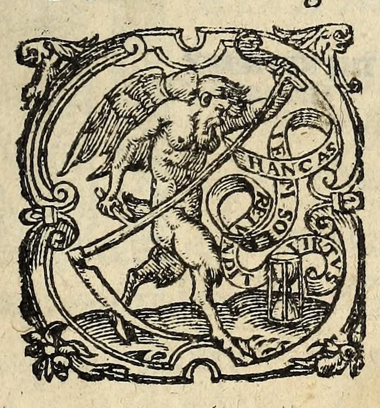 An illustration from Remonstrance av pevple francois, qv'il n'est permis à aucun subiet, sous quelque pretexte que ce soit, se rebeller ne prendre les armes cõtre son Prince & Roy, ny attenter contre son Estat. La tout prouué par l'escriture saincte,, 1585, leaf 9