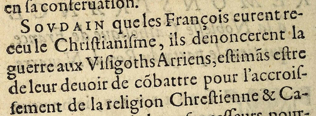 An illustration from Remonstrance a la noblesse catholiqve de France qui tient le party du Roy de Nauarre., 1589, leaf 4