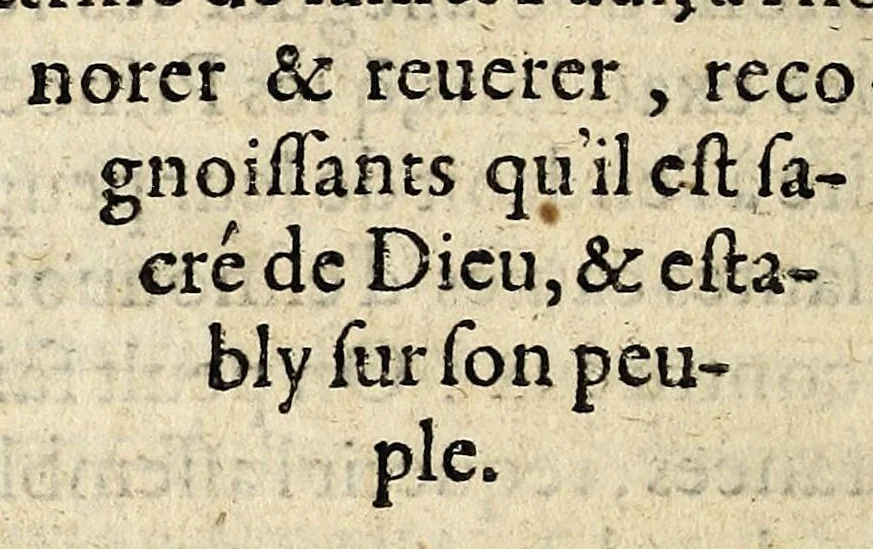 An illustration from Remonstrance salvtaire avx devoyez, qv'il n'est permis avx subiets, sous quelque pretexte que se soit, leuer les armes contre leur prince & roy, le tout prouué par l'escriture saincte,, 1567, leaf 42