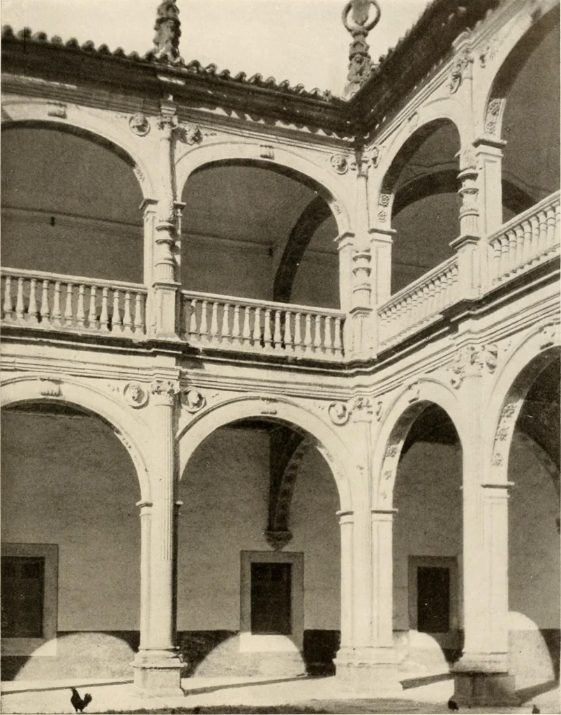 An illustration from The renaissance architectvre of central and northern Spain, a collection of photographs and measvred drawings,, 1920, leaf 102