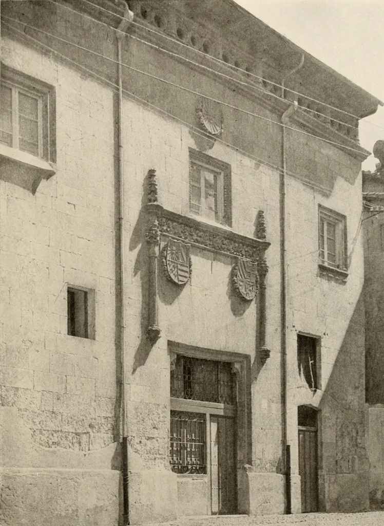 An illustration from The renaissance architectvre of central and northern Spain, a collection of photographs and measvred drawings,, 1920, leaf 106