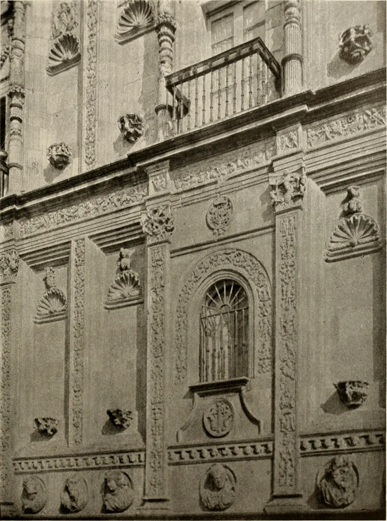 An illustration from The renaissance architectvre of central and northern Spain, a collection of photographs and measvred drawings,, 1920, leaf 118