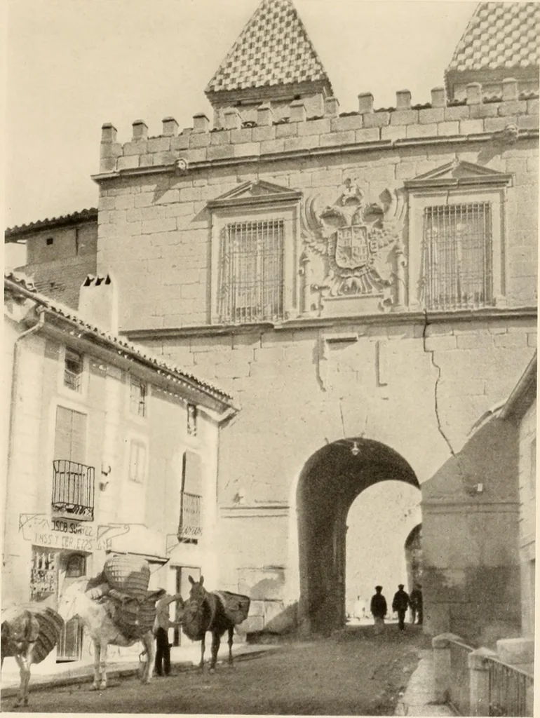 An illustration from The renaissance architectvre of central and northern Spain, a collection of photographs and measvred drawings,, 1920, leaf 128