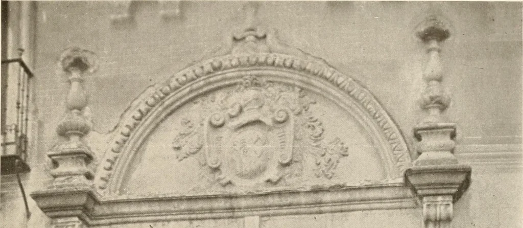 An illustration from The renaissance architectvre of central and northern Spain, a collection of photographs and measvred drawings,, 1920, leaf 140