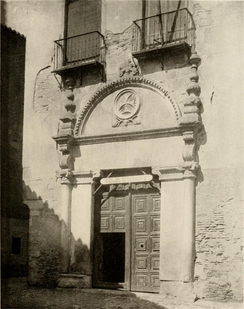 An illustration from The renaissance architectvre of central and northern Spain, a collection of photographs and measvred drawings,, 1920, leaf 142