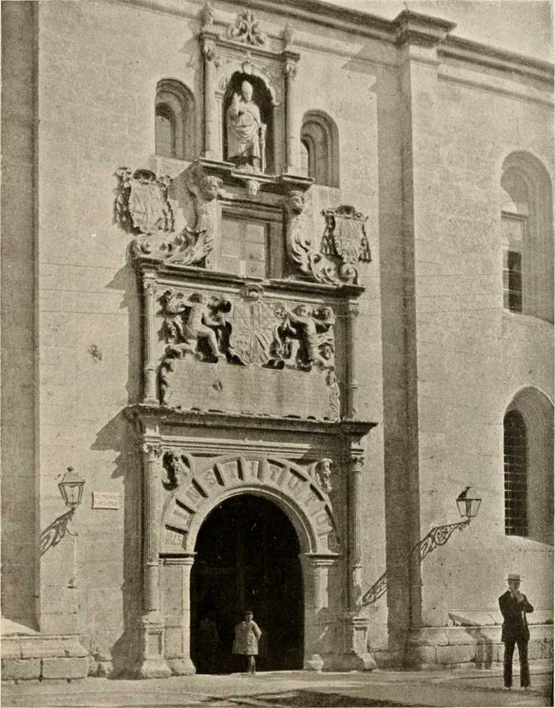 An illustration from The renaissance architectvre of central and northern Spain, a collection of photographs and measvred drawings,, 1920, leaf 148