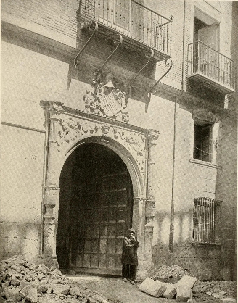 An illustration from The renaissance architectvre of central and northern Spain, a collection of photographs and measvred drawings,, 1920, leaf 150