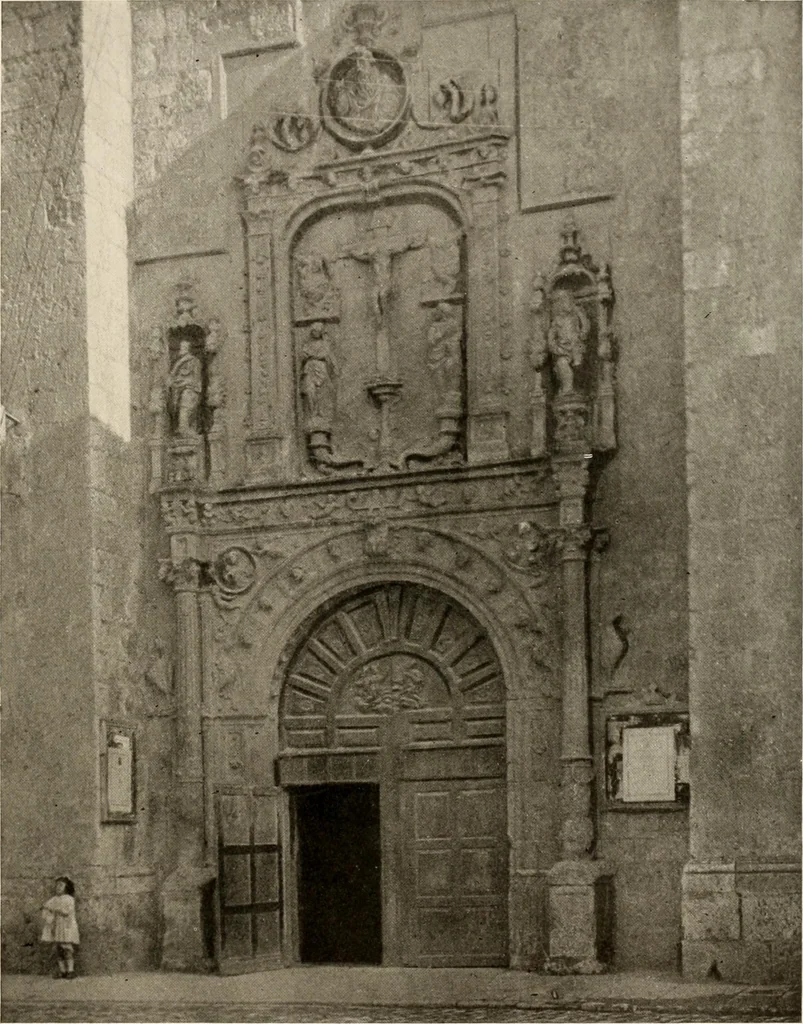 An illustration from The renaissance architectvre of central and northern Spain, a collection of photographs and measvred drawings,, 1920, leaf 152