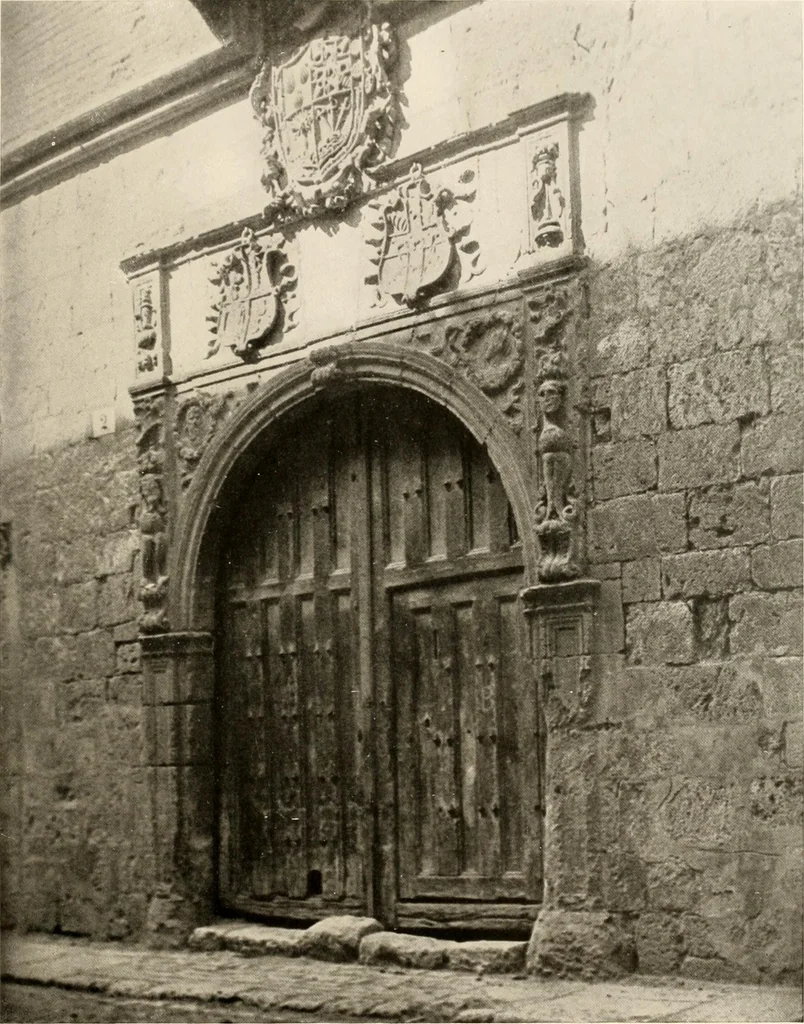 An illustration from The renaissance architectvre of central and northern Spain, a collection of photographs and measvred drawings,, 1920, leaf 154