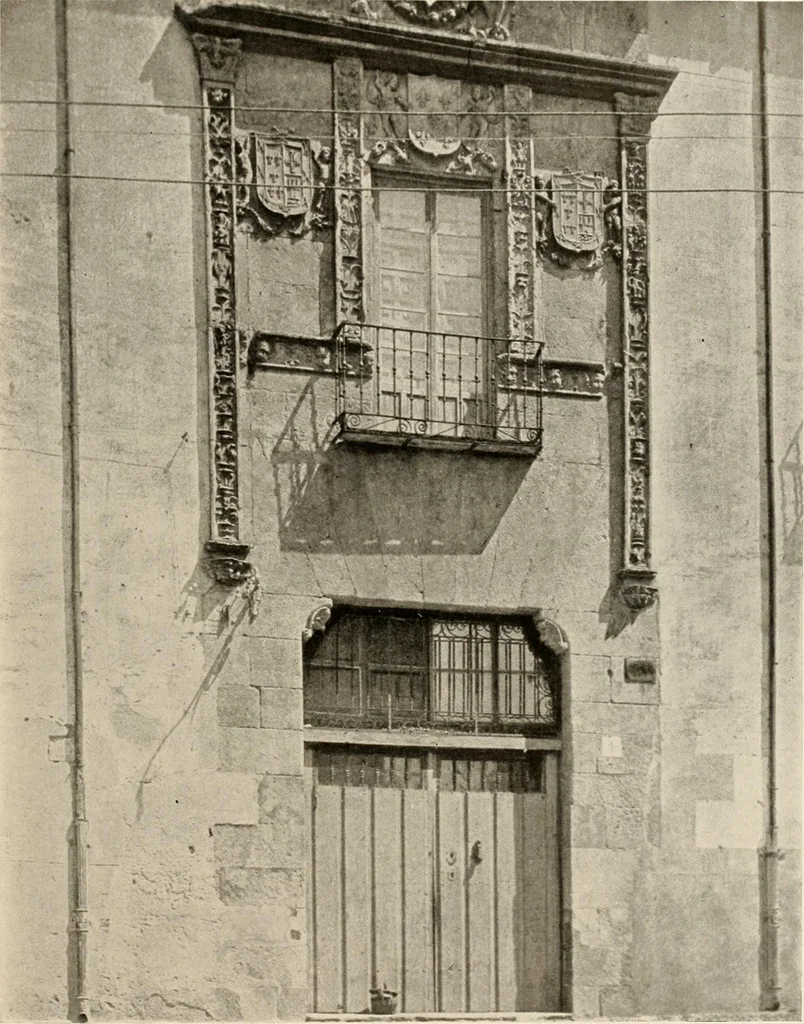 An illustration from The renaissance architectvre of central and northern Spain, a collection of photographs and measvred drawings,, 1920, leaf 162
