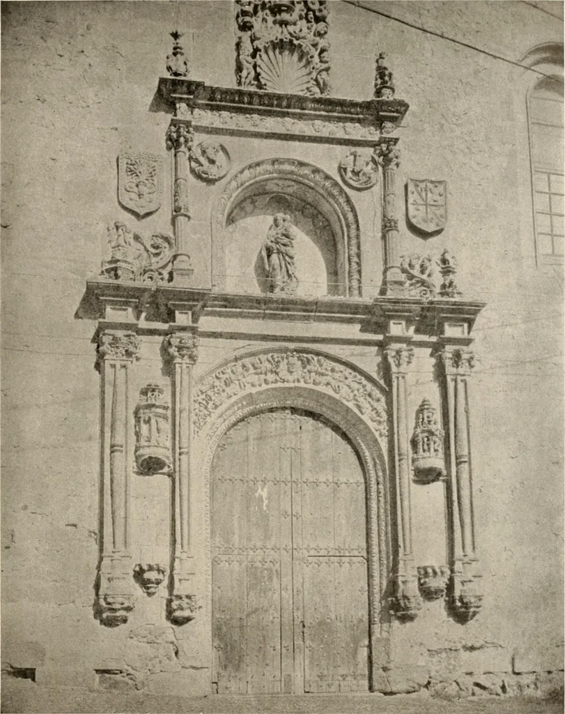 An illustration from The renaissance architectvre of central and northern Spain, a collection of photographs and measvred drawings,, 1920, leaf 166