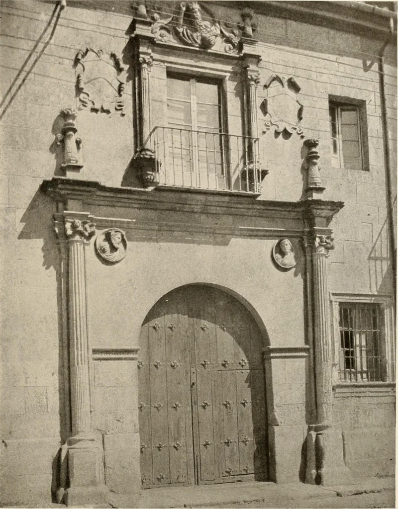 An illustration from The renaissance architectvre of central and northern Spain, a collection of photographs and measvred drawings,, 1920, leaf 168