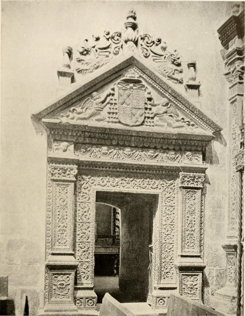 An illustration from The renaissance architectvre of central and northern Spain, a collection of photographs and measvred drawings,, 1920, leaf 170