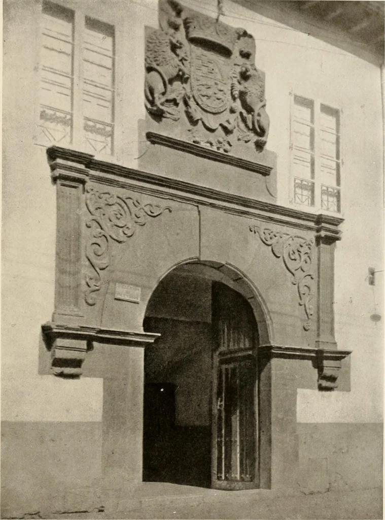 An illustration from The renaissance architectvre of central and northern Spain, a collection of photographs and measvred drawings,, 1920, leaf 174