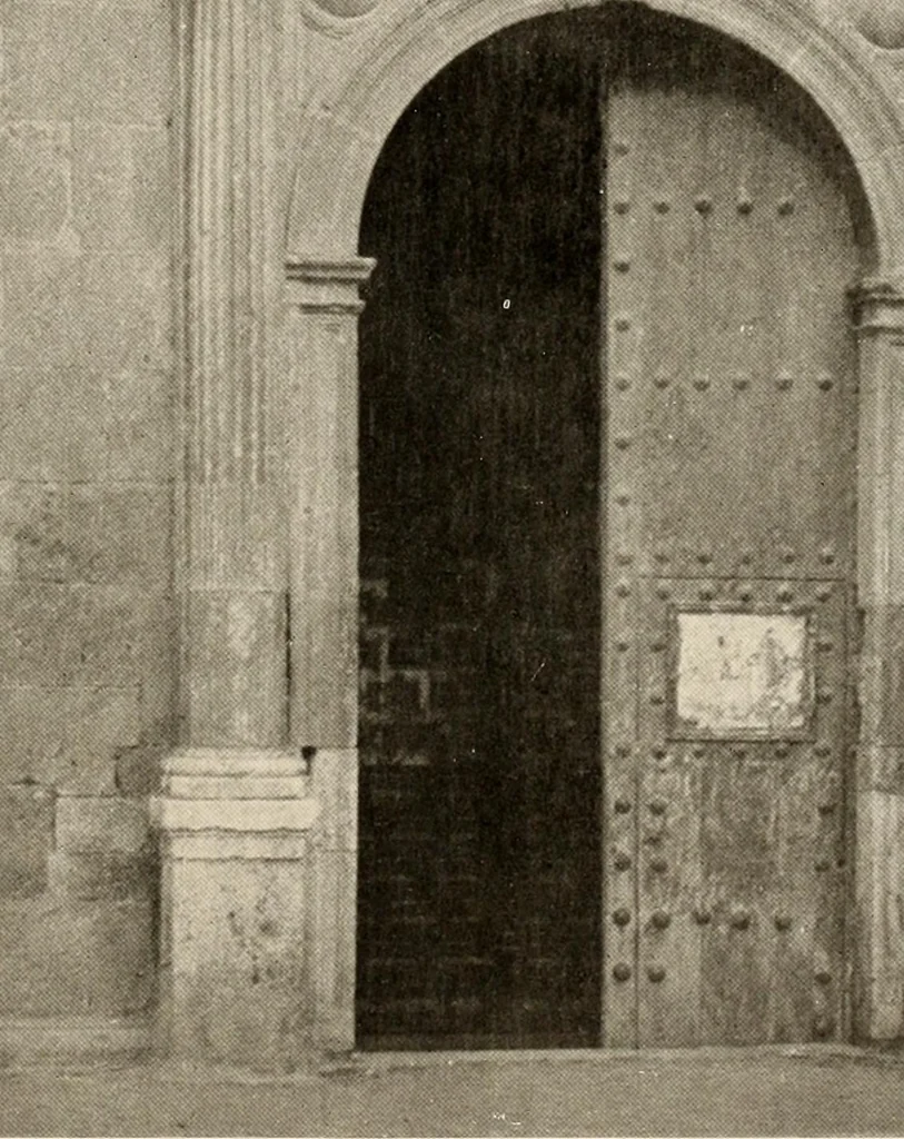 An illustration from The renaissance architectvre of central and northern Spain, a collection of photographs and measvred drawings,, 1920, leaf 176