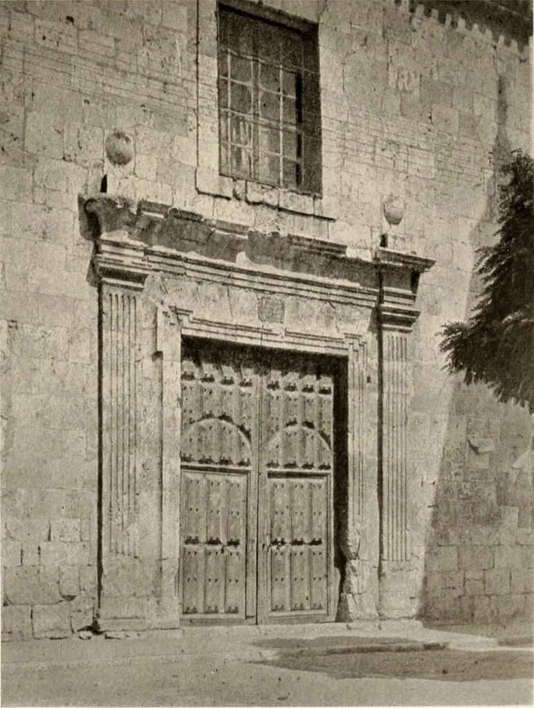 An illustration from The renaissance architectvre of central and northern Spain, a collection of photographs and measvred drawings,, 1920, leaf 180