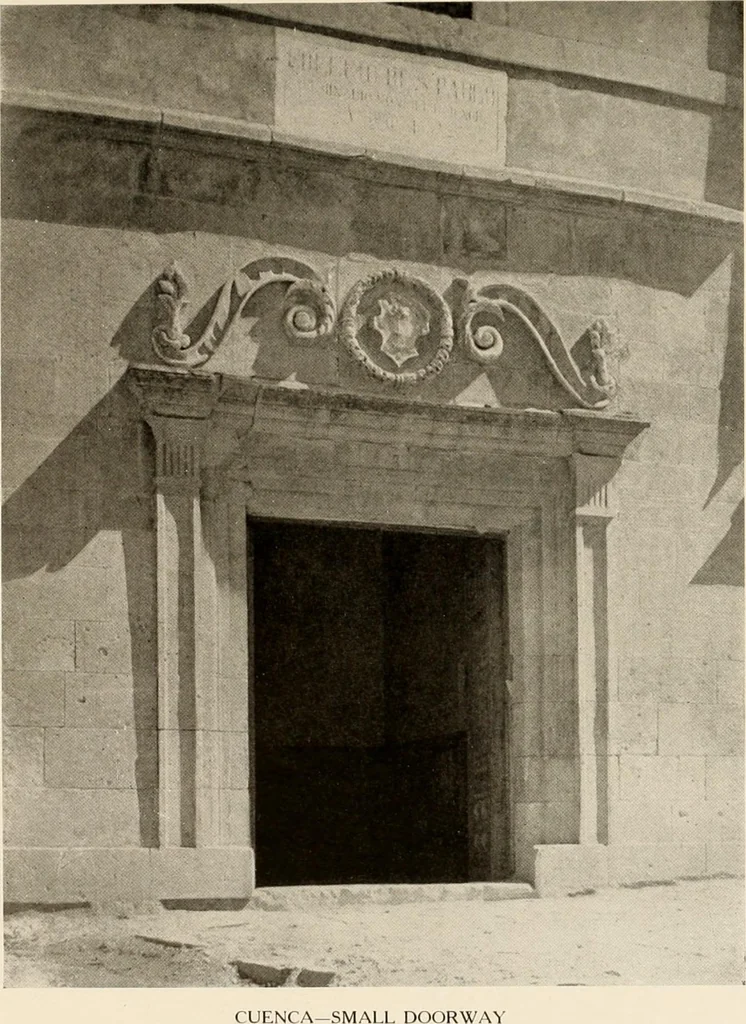 An illustration from The renaissance architectvre of central and northern Spain, a collection of photographs and measvred drawings,, 1920, leaf 182
