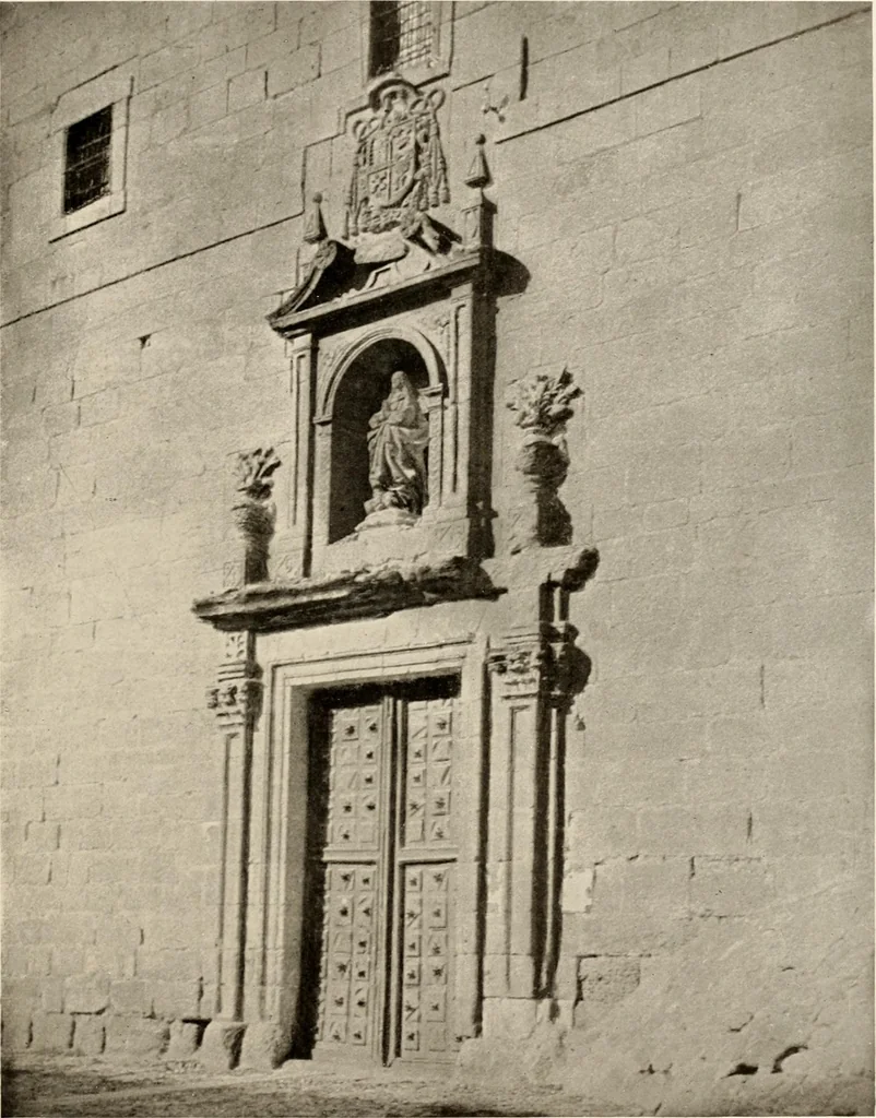 An illustration from The renaissance architectvre of central and northern Spain, a collection of photographs and measvred drawings,, 1920, leaf 184