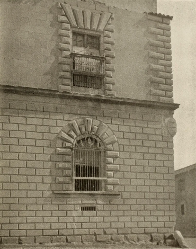 An illustration from The renaissance architectvre of central and northern Spain, a collection of photographs and measvred drawings,, 1920, leaf 20