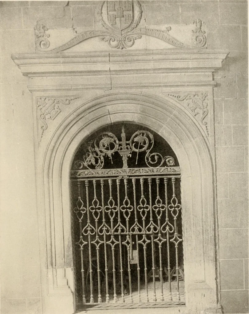 An illustration from The renaissance architectvre of central and northern Spain, a collection of photographs and measvred drawings,, 1920, leaf 202