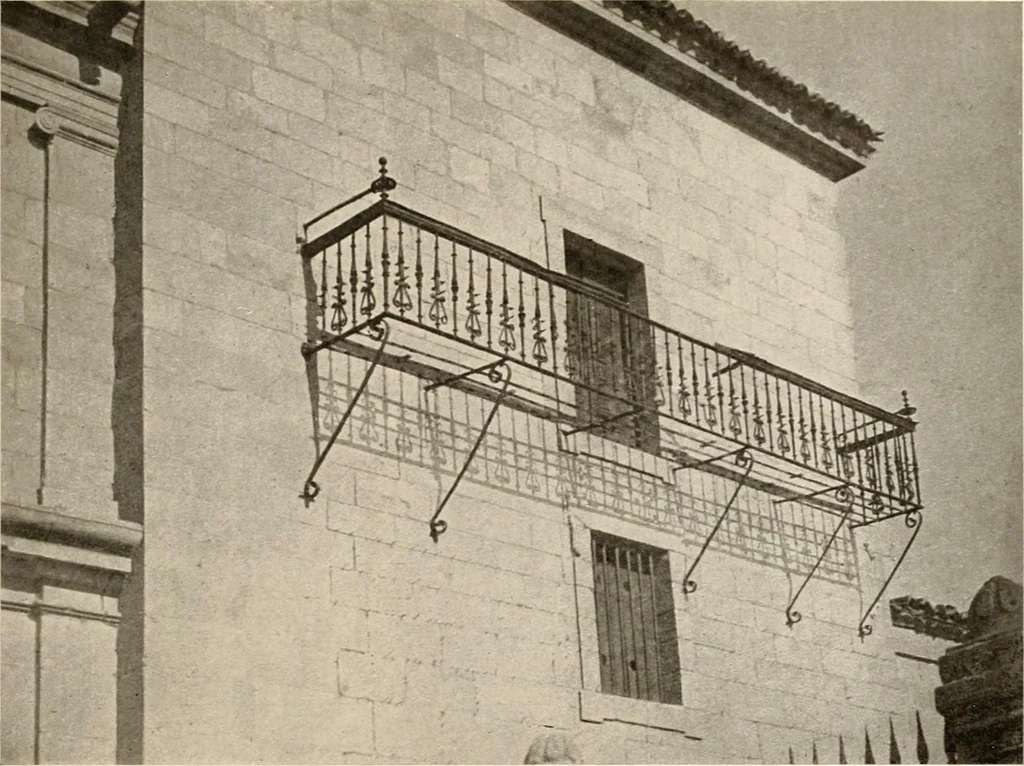 An illustration from The renaissance architectvre of central and northern Spain, a collection of photographs and measvred drawings,, 1920, leaf 208