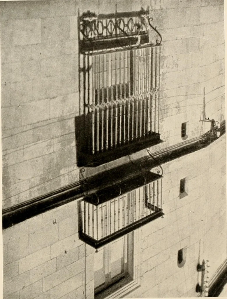 An illustration from The renaissance architectvre of central and northern Spain, a collection of photographs and measvred drawings,, 1920, leaf 218