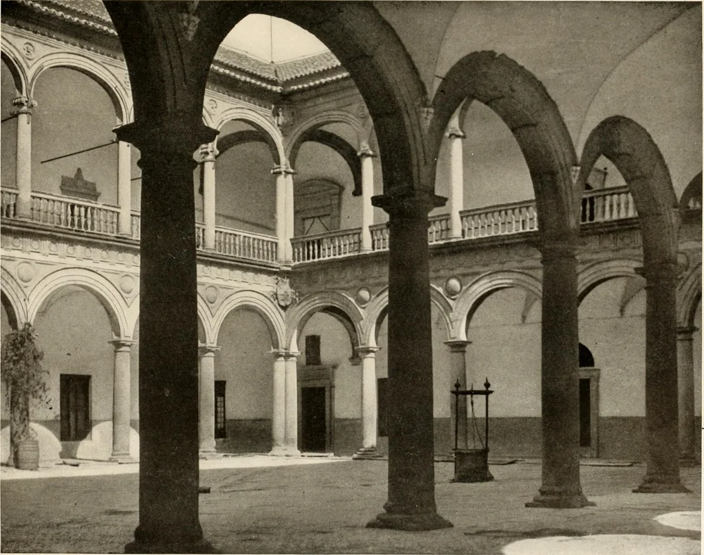 An illustration from The renaissance architectvre of central and northern Spain, a collection of photographs and measvred drawings,, 1920, leaf 22