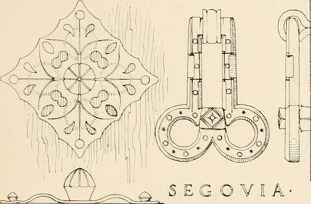 An illustration from The renaissance architectvre of central and northern Spain, a collection of photographs and measvred drawings,, 1920, leaf 224