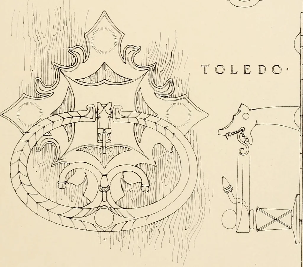 An illustration from The renaissance architectvre of central and northern Spain, a collection of photographs and measvred drawings,, 1920, leaf 224
