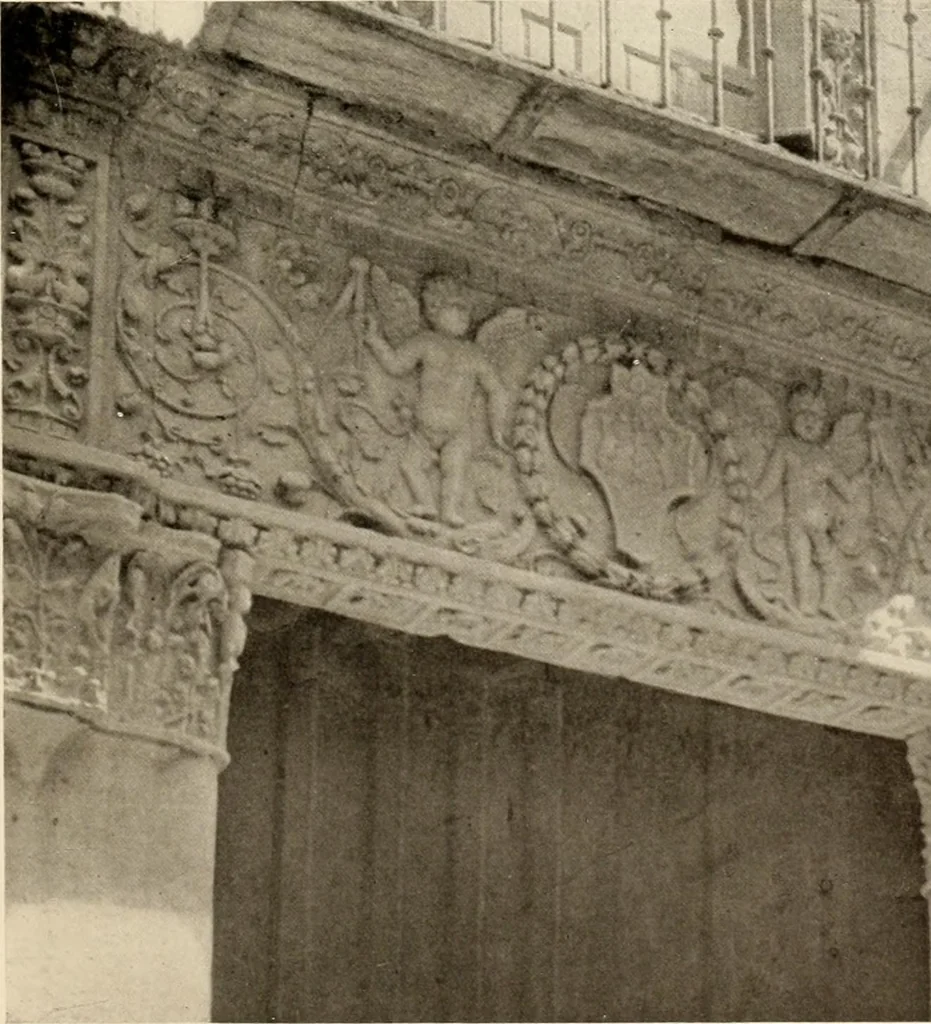 An illustration from The renaissance architectvre of central and northern Spain, a collection of photographs and measvred drawings,, 1920, leaf 228