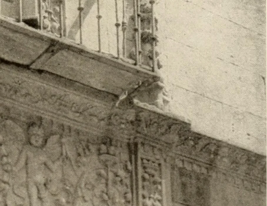 An illustration from The renaissance architectvre of central and northern Spain, a collection of photographs and measvred drawings,, 1920, leaf 228