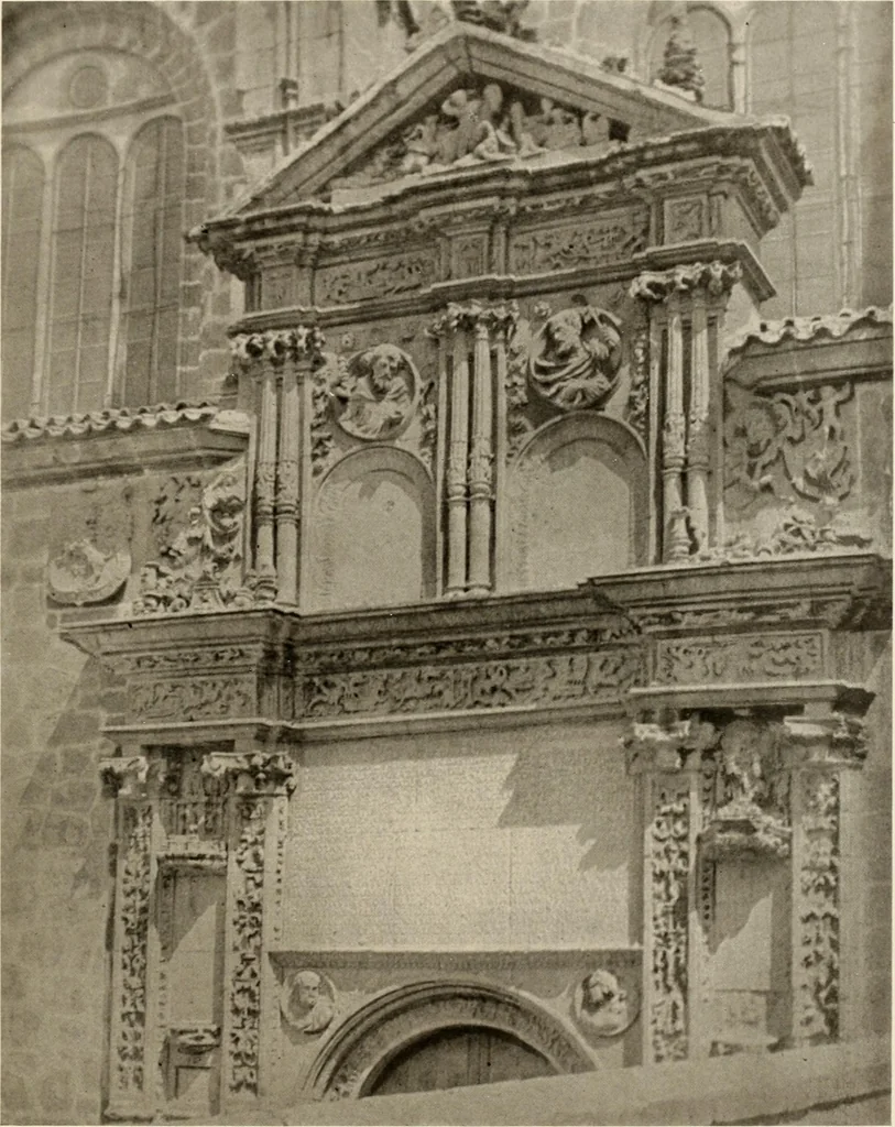 An illustration from The renaissance architectvre of central and northern Spain, a collection of photographs and measvred drawings,, 1920, leaf 230