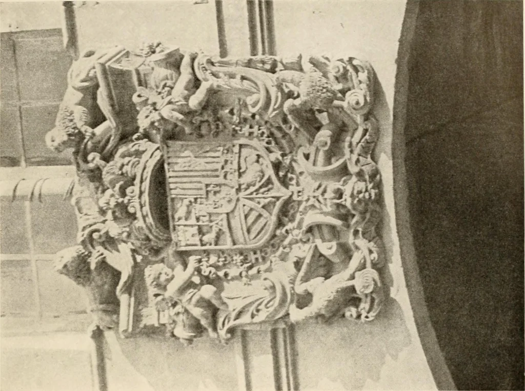 An illustration from The renaissance architectvre of central and northern Spain, a collection of photographs and measvred drawings,, 1920, leaf 232