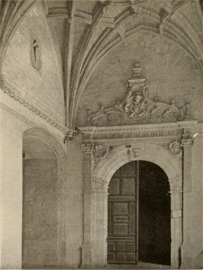 An illustration from The renaissance architectvre of central and northern Spain, a collection of photographs and measvred drawings,, 1920, leaf 236