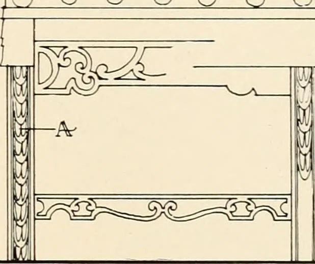 An illustration from The renaissance architectvre of central and northern Spain, a collection of photographs and measvred drawings,, 1920, leaf 254