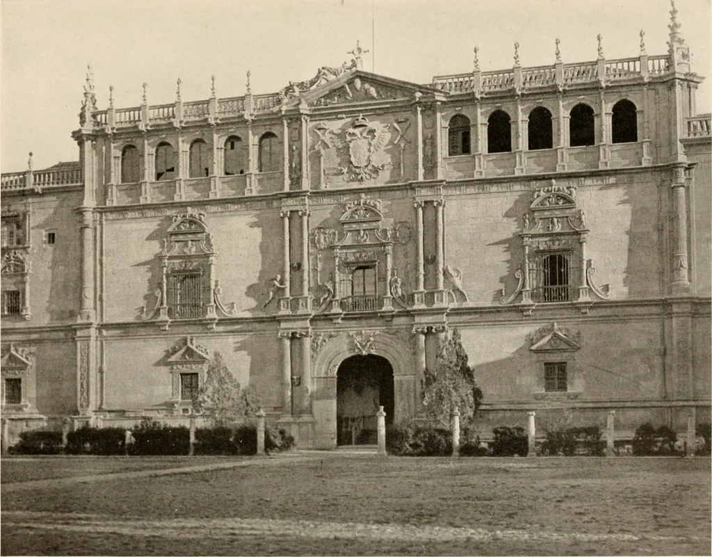 An illustration from The renaissance architectvre of central and northern Spain, a collection of photographs and measvred drawings,, 1920, leaf 46