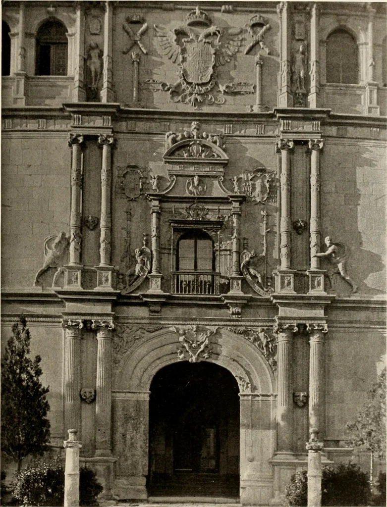 An illustration from The renaissance architectvre of central and northern Spain, a collection of photographs and measvred drawings,, 1920, leaf 48
