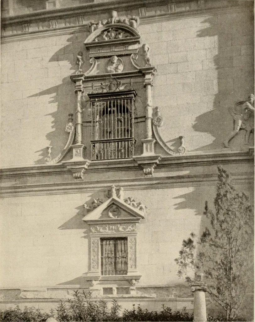 An illustration from The renaissance architectvre of central and northern Spain, a collection of photographs and measvred drawings,, 1920, leaf 50