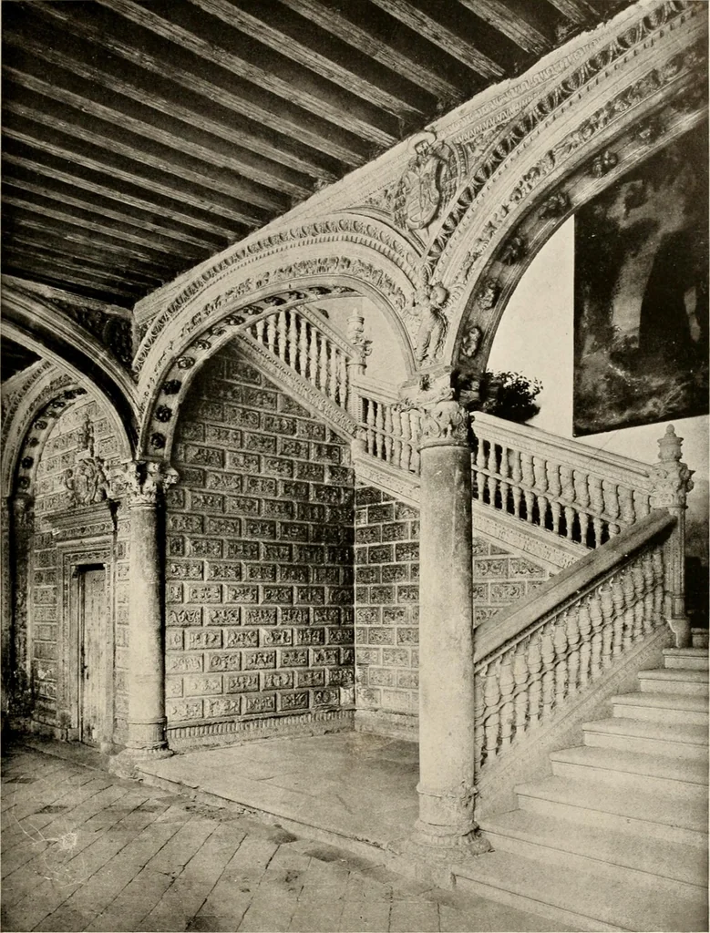 An illustration from The renaissance architectvre of central and northern Spain, a collection of photographs and measvred drawings,, 1920, leaf 58
