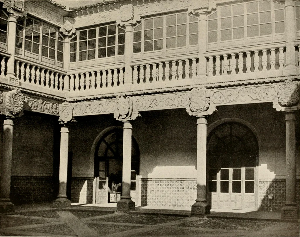 An illustration from The renaissance architectvre of central and northern Spain, a collection of photographs and measvred drawings,, 1920, leaf 64