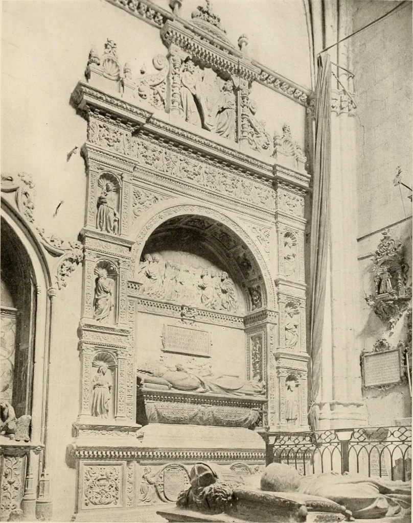 An illustration from The renaissance architectvre of central and northern Spain, a collection of photographs and measvred drawings,, 1920, leaf 66