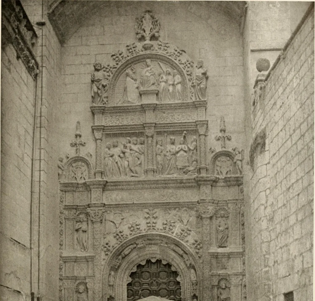 An illustration from The renaissance architectvre of central and northern Spain, a collection of photographs and measvred drawings,, 1920, leaf 70