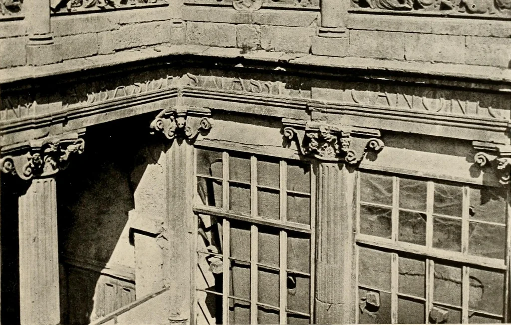 An illustration from The renaissance architectvre of central and northern Spain, a collection of photographs and measvred drawings,, 1920, leaf 76