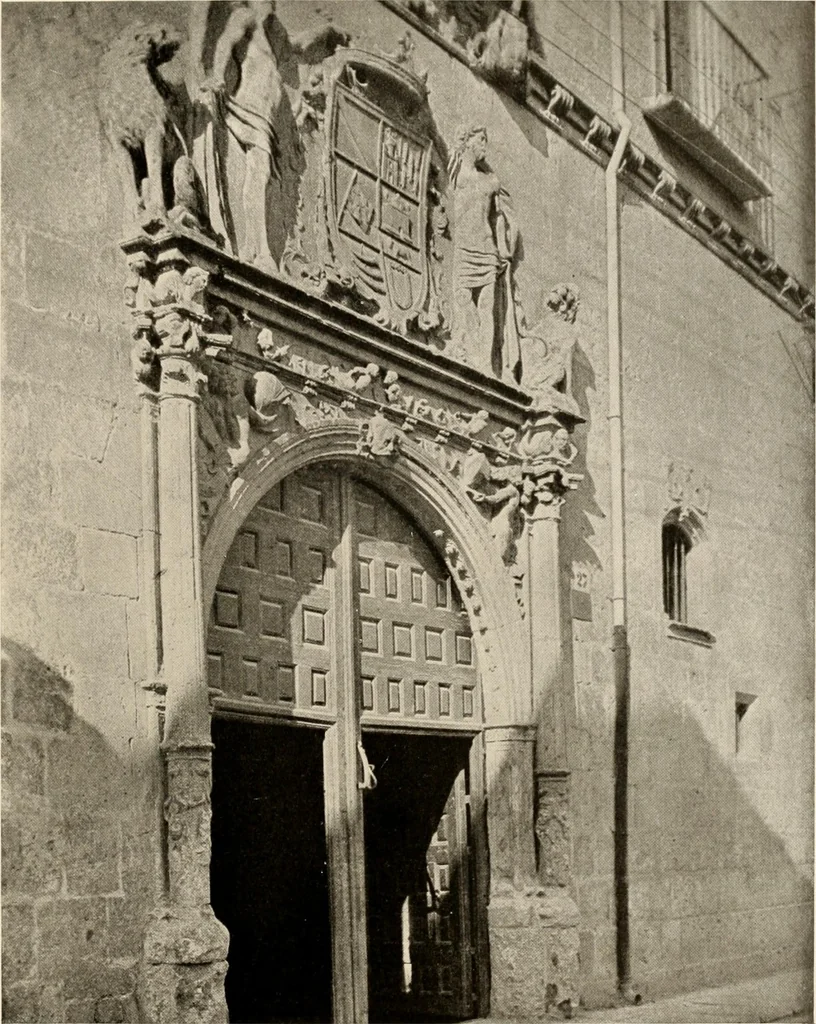 An illustration from The renaissance architectvre of central and northern Spain, a collection of photographs and measvred drawings,, 1920, leaf 78